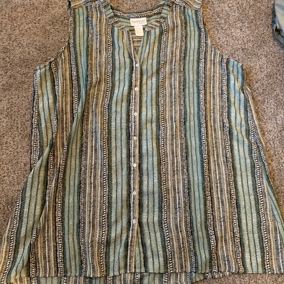 NorthStyle Tops - Green sleeveless tunic